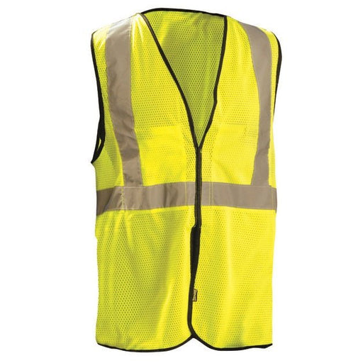 Class 2 High Visibility Lime Mesh, 5 Point Breakaway Safety Vest - BHP Safety Products