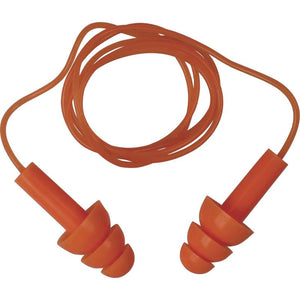 CONICFIT100 3-Flange Reuasble Corded Earplugs NRR (Noise Reduction Rating) 26 Decibels - BHP Safety Products