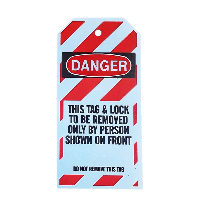 "Danger Do Not Operate" 6"x3" Lockout Tag with Nylon Tie included - BHP Safety Products