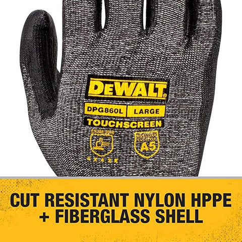 A5 Cut-Resistant Work Gloves, Large