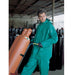 Dominator PVC/Polyester 2 Piece Suit, Jacket w/Inner Sleeve and Zipper Front, Bib Pants, Green, 3882 - BHP Safety Products