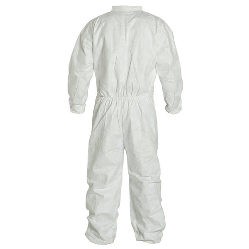 DuPont TY125S Dispoable Tyvek Coverall with Zipper Front, Elastic Wrists and Ankles - BHP Safety Products