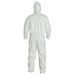 DuPont TY127S Dispoable Tyvek Coverall with Zipper Front, Elastic Wrists and Ankles with Attached Hood - BHP Safety Products