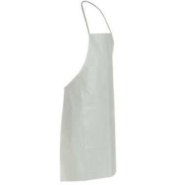 DuPont TY273B Bib Apron, 28" x 36" Neck Loop & Waist Ties, Bound Seams, White (Case of 100) - BHP Safety Products