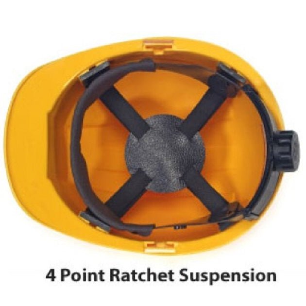 DuraShell Cap Style Hard Hat with 4 Point Ratchet Suspension - BHP Safety Products