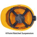 DuraShell Cap Style Hard Hat with 4 Point Ratchet Suspension - BHP Safety Products