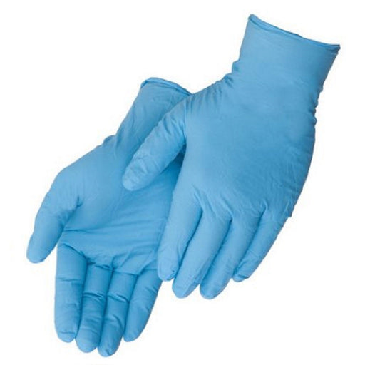 Duraskin Powder-Free 4 mil Disposable Nitrile Work Gloves, Blue, Food Grade, 100 Gloves per Box - BHP Safety Products
