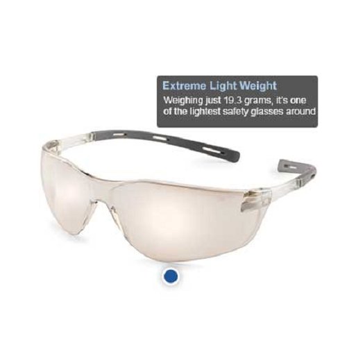 Ellipse Extreme Lightweight Safety Glasses with Soft Rubber Temples, Clear Lens with fX3 Premium Anti-Fog Coating - BHP Safety Products