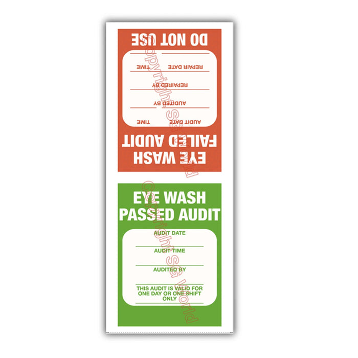 Eye Wash Inspection Book, contains 30 inspections - BHP Safety Products