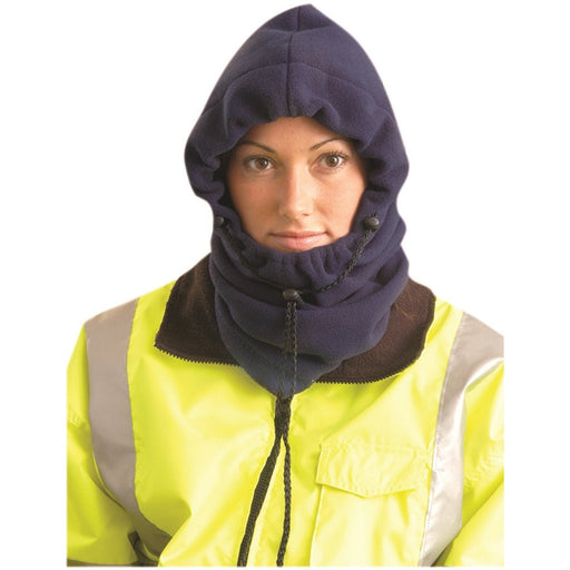 Fleece Balaclava, Made of Heavyweight Polyester, Adjustable, Navy Blue, 1 Each - BHP Safety Products
