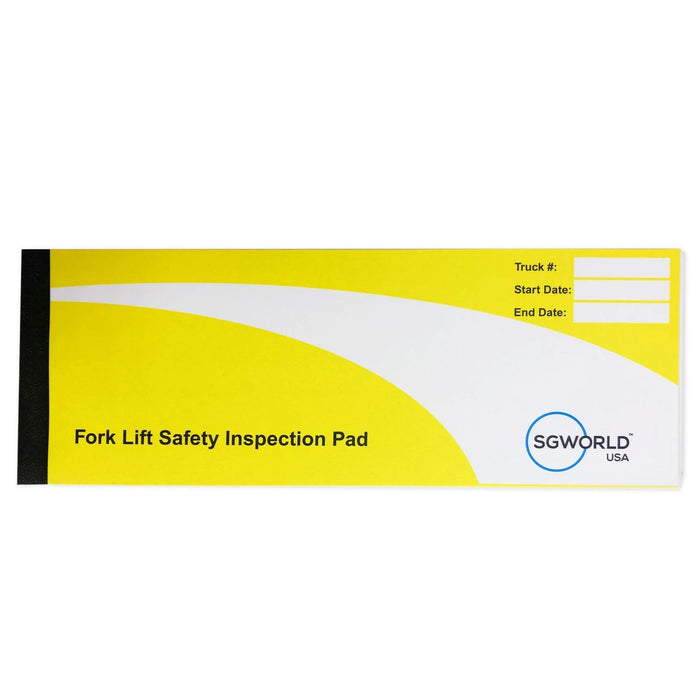 Forklift Truck Inspection Book, contains 30 inspections - BHP Safety Products