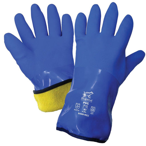 FrogWear 8490 Premium Super Flexible Waterproof Triple-Dipped PVC Low Temperature Work Gloves - BHP Safety Products