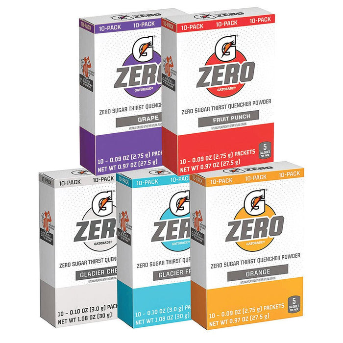 Gatorade 1oz G-Zero Powder Sticks (Each pack mixes with 20 fluid oz of water) - BHP Safety Products