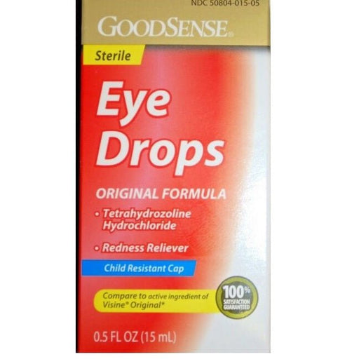 Goodsense Sterile Eye Drops 0.5oz Bottle - BHP Safety Products