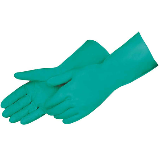 Green Nitrile, 22 Mil, Unlined - 18" Length, 2950SL (12 Pairs) - BHP Safety Products