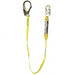 Guardian Fall Protection 01221 External Shock Lanyard, 6' Length, Polyester and Nylon Webbing, Steel Rebar Hook - BHP Safety Products