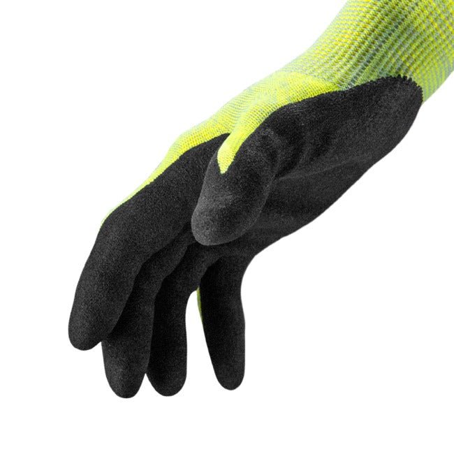 Hexarmor 2062 Helix, ANSI A9 Cut Resistant Glove, Core9 13-gauge HPPE/Steel/Fiberglass Blend, Sandy Nitrile Palm Coating (1 Pair) - BHP Safety Products
