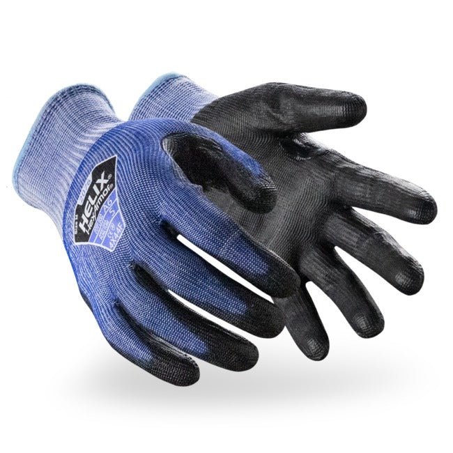 Hexarmor 2076 Helix, ANSI A6 Cut Resistant Glove, 13-gauge HPPE/Steel/Fiberglass Blend, Polyurethane Palm Coating (1 Pair) - BHP Safety Products