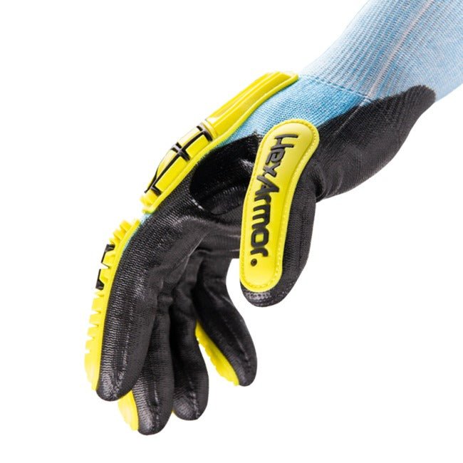 Hexarmor 3012 Helix Core, ANSI A5 Cut Resistant Glove, 15-gauge HPPE/Steel/Fiberglass/Polyester Blend, Polyurethane Palm Coating (1 Pair) - BHP Safety Products