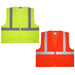 Hi-Visibility Mesh Economy Class 2 Safety Vest With Zipper, ANSI/ISEA 107-2015, Type R compliant - BHP Safety Products