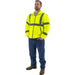 High Visibility Polar Fleece Jacket and Liner, ANSI 3, R Hi Vis Yellow, 75-5381 - BHP Safety Products