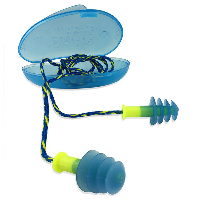 Howard Leight Fusion Reusable Corded Earplugs with Case, NRR (Noise Reduction Rating) 27 Decibels - BHP Safety Products