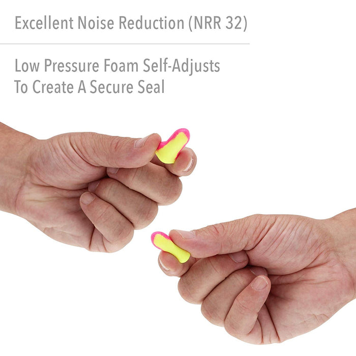 Howard Leight Laser Lite LL-1-D Uncorded Foam Earplugs NRR (Noise Reduction Rating) 32 Decibels - 500 Pair, Bulk Refill Dispensing Box - BHP Safety Products