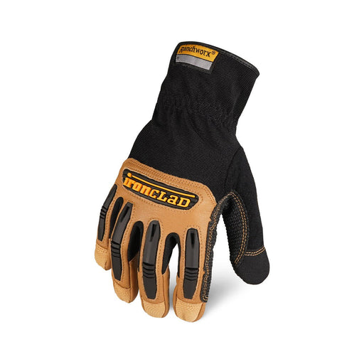 Ironclad RWG2 Ranchworx Premium Goatskin Grain Leather Palm Work Gloves with Impact Protection - 1 Pair - BHP Safety Products