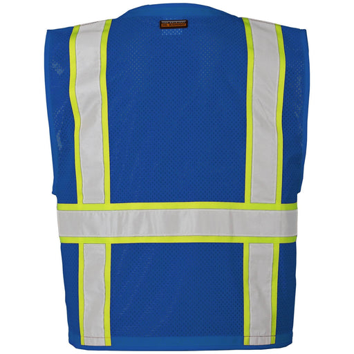Kishigo B102 Enhanced Visibility Multi Pocket Mesh Vest - Blue - BHP Safety Products