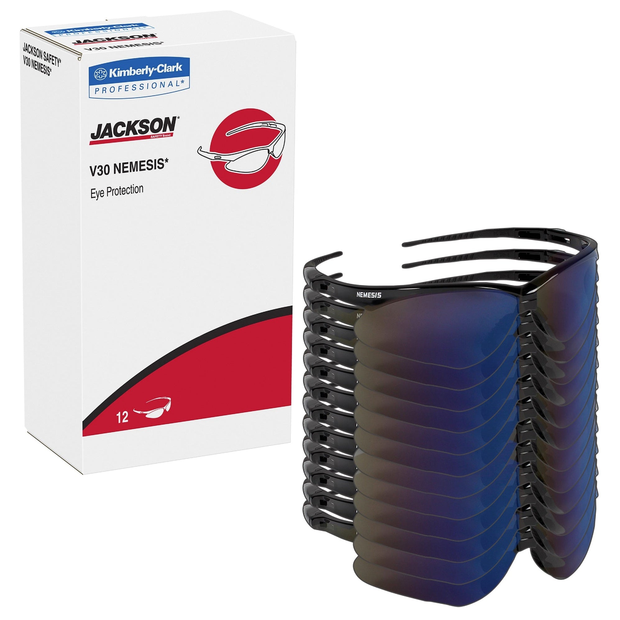 Kleenguard Nemesis Safety Glasses / Sunglasses, ANSI Z87.1, 1 Pair