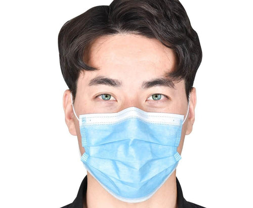 Lightweight Disposable Face Masks, Industrial Grade, 3-Ply, Blue, Surgical Mask - BHP Safety Products