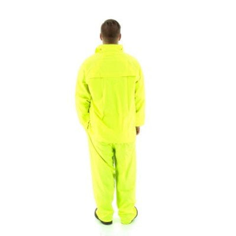 Majestic 2-Piece Hooded Waterproof Rain Suit, Hi-Visibility Yellow, 71 –  BHP Safety Products