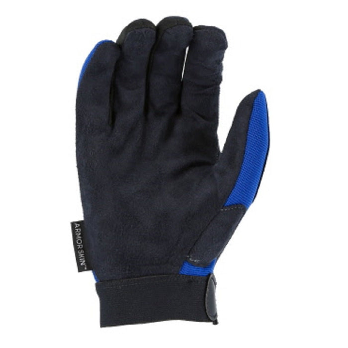 Majestic Glove 2137BL Amorskin Mechanics Gloves, Blue - BHP Safety Products