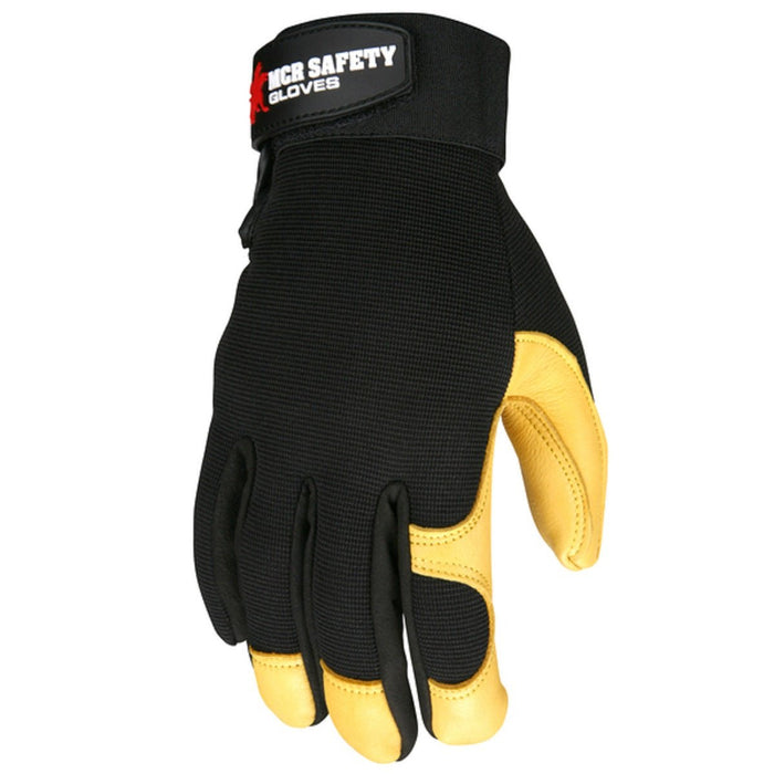 MCR Safety 901 Premium Grain Deerskin Palm Multi-Task, Leather Work Gloves (1 Pair) - BHP Safety Products