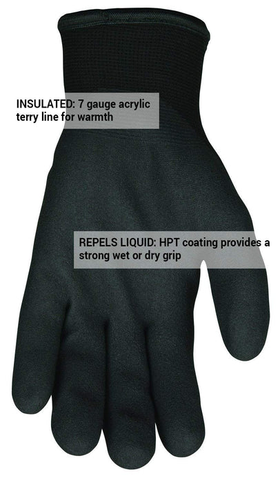 MCR Safety, Memphis Glove Ninja Ice Insulated Winter Work Gloves, N9690 - BHP Safety Products