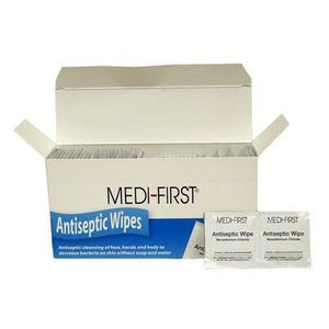Med-First First Aid Antiseptic Wipes 100 Count/Box - BHP Safety Products