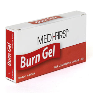Medi-First 47769 Burn Gel,1/8oz Packet, 6 Per Box - BHP Safety Products