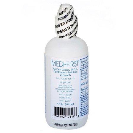 Medi-First Eye Wash Solution 4 Fl oz, 1 Bottle - BHP Safety Products