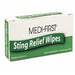 Medi-First Sting Relief Wipes, 10 Count/Box - BHP Safety Products