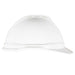 MSA V-Gard 500 Cap Style Hard Hat, White Vented with 4-Point Fas-Trac III Suspension, 10034018 - BHP Safety Products