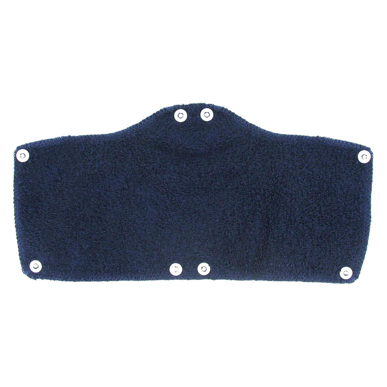 OccuNomix 870-01 Terry Topper Snap-On Hard Hat Sweatband – Super Absorbent Cotton, One Size Fits All, Navy
