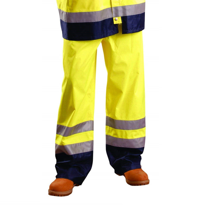 OccuNomix LUX-TENR Premium Breathable Waterproof Pants, Class E, Hi-Visibilty Yellow - BHP Safety Products