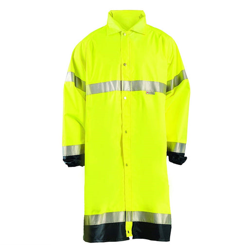 OccuNomix LUX-TJRE Premium Breathable Waterproof Rain Jacket, Calf Length, Class 3, Yellow - BHP Safety Products