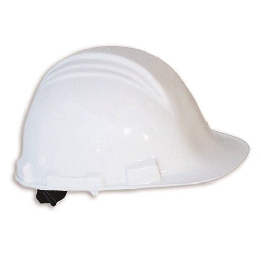 Peak A79 Hard Hat White, 4 Point Suspension, HDPE Shell, Pin Lock Adjustment - BHP Safety Products