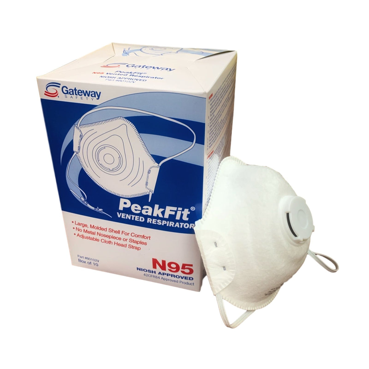 Peakfit N95 Particulate Respirator with Exhalation Valve, 80102V — BHP ...