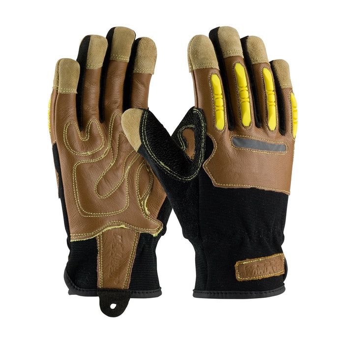PIP 120-4100 Goatskin Leather Palm Glove with Leather Back & Kevlar Blended Liner, 1/Pair - BHP Safety Products