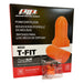 PIP Mega T-Fit T-Shape Disposable Soft Polyurethane Foam Ear Plugs, Uncorded - NRR 32 - 200 Pair/Box - BHP Safety Products