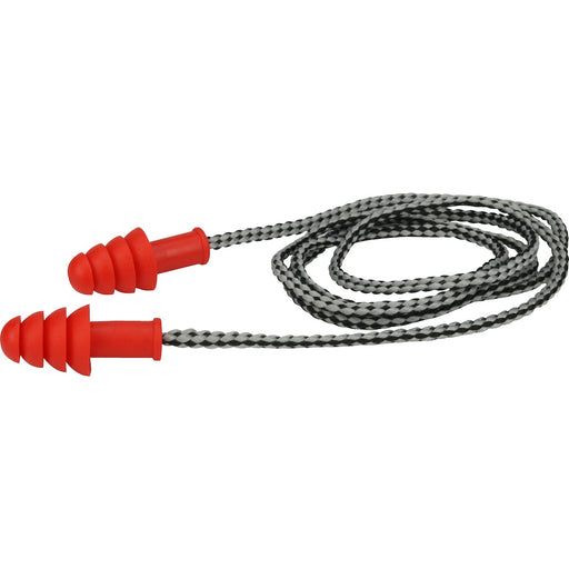PIP Reusable Thermoplastic Rubber (TPR) Corded Ear Plugs - NRR 27 - 100 Pair/Box - BHP Safety Products