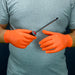 PosiShield Disposable Nitrile Gloves, Powder Free with Textured Grip, 7 MIL, Hi-Vis Orange - BHP Safety Products