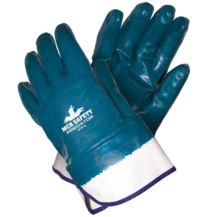 Predator Work Gloves 9761, Fully Coated Premium Nitrile Coating, Jersey Lining and Safety Cuff - BHP Safety Products